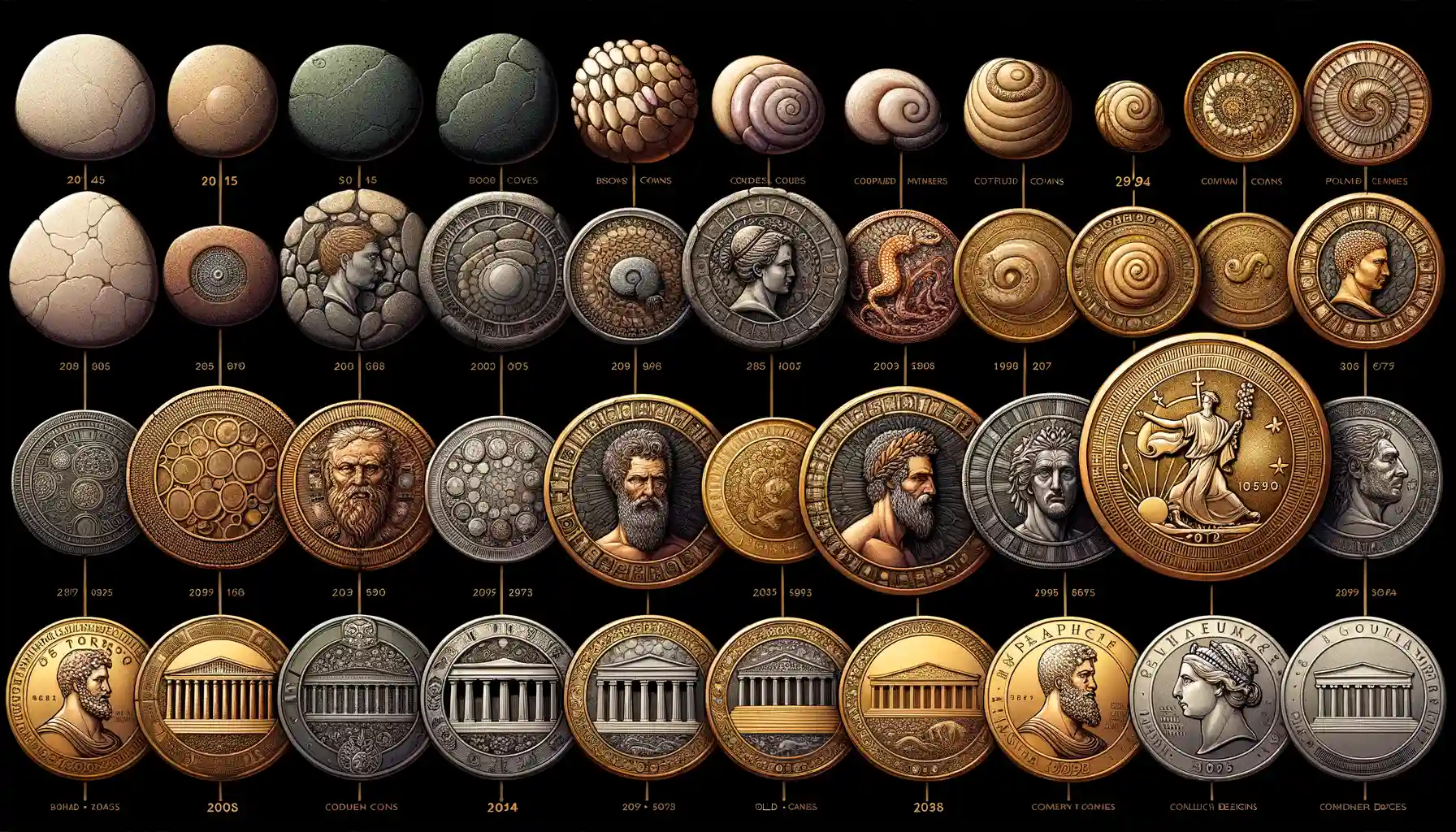 Evolution of Coin Designs and Materials